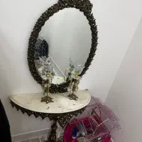 آینه شمعدان برنز