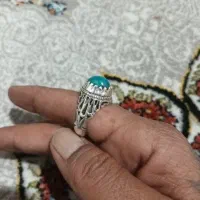 انگشتر فیروز عجمی کار دست شاکری