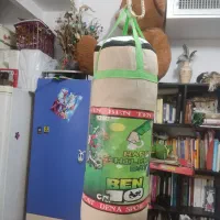 کیسه بکس ورزشی مدل BEN TEN با ریسمان بلند ساچمه ای