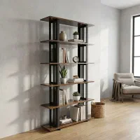 کتابخانه شش طبقه ایستا با قیمت مناسب 8742000 تومان