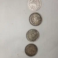 سکه ربعی  نقره رضا شاه سال ۱۳۱۱