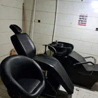 صندلی آرایشگری سالم سر شوروبخواب ومعمولا جک دار