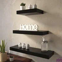 شلف دیواری نو داخل کارتون فقط قهوه‌ای تیره دارم