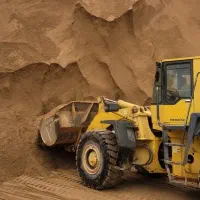 شن ماسه بادی شسته بادامی مخلوط ۰۶ خاک مخروط بیس