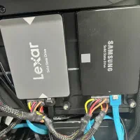 دو عدد هارد ssd 120GB لکسار و سامسونگ کم کارکرد