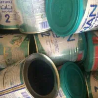 قوطی شیر خشک تمیز با درب