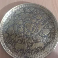 سینی قلمزنی گل و مرغ