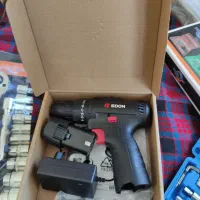 دریل شارژی دو دست آچار بکس کامل