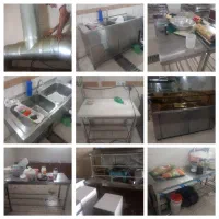 ،کلیه وسایل رستوران وبیرون بر سانتی فوژ هود سینک