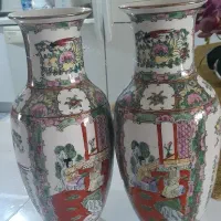 یک جفت گلدان ۳۰ سانتی قدیمی