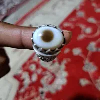 انقشتر با سنگ چشم کامل نقره ۹۲۵عیار
