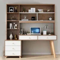 میزتحریر ساده و کتابخانه دار /سفارش همه مدل