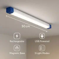 چراغ شارژی مگنتی (40W - 60W)  مهتابی شارژی USB