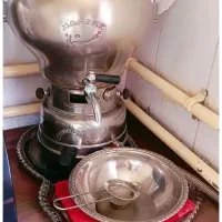 سماور گازی ۴لیتری زودپز۸لیتری چهار چرخ