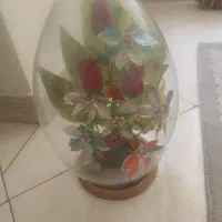 گل زیبا و روکش شیشه ایی