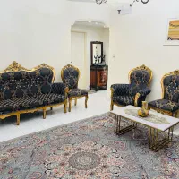 مبل ۹ نفره استیل سلطنتی به همراه میزناهارخوری