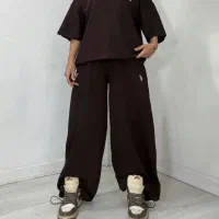 ست دوتیکه پلوشرت شلوار فول بگ پلووارداتی پخش دینا