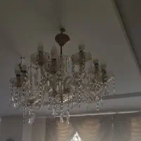 دو عدد لوستر کریستالی