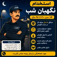 استخدام نگهبان شب با تجربه