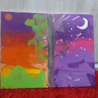 بوم با رنگ گواش