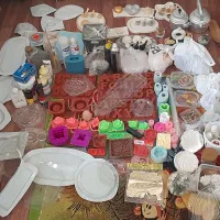 وسایل شمعسازی و سنگ مصنوعی.توضیحات خوانده شود...