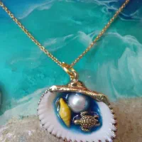 گردنبند صدف طبیعی