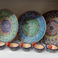 ظروف مینا کاری شده و سنتی زیبا