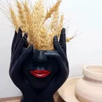 گلدان دکوراتیو رخ مشکی/ استند