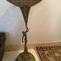 جا میوه ای پایه بلند برنز قدیمی