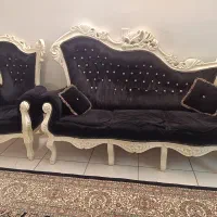 مبل ۷ نفره و آینه کنسول