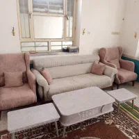 ست جلو مبلی سه تیکه + مبل 5 نفره رمکان هستم