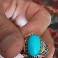 انگشتر فیروزه عجمی  وباباقوری