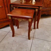 عسلی چوبی مازول برنزکاری شده
