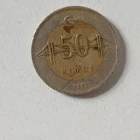 یک سکه منقش به نقش مصطفی کمال آتاترک