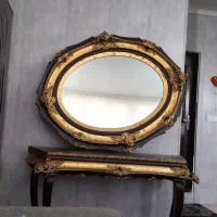 آینه کنسول تمام چوب، کلکسیونی و خاص سالم و شیک