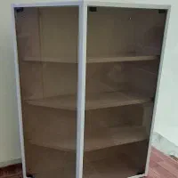 کابینت درب شیشه وبترینی 2عدد