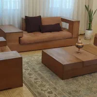 فروش مبلمان 8 نفره چوب ترک همراه با میز وسط