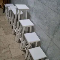 زیر پایه گلدان چوبی