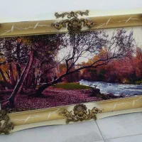 تابلو طرح درخت ورودخانه