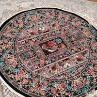 فرش ماشینی ۱ونیم متری دایره ای شکل
