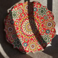 مینا کاری روی سفال