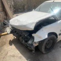 پژو پارس سفید تصادفی ۹۵