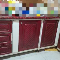 کابینت فلزی همراه سینک و هود