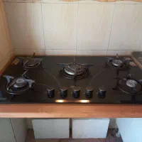 اجاق گاز رومیزی ۵شعله صفحه شیشه ای ترک استاندارد