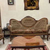 مبل 7 نفره کاملا سالم تمام چوب