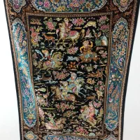 فرش ابریشم ذرنیم