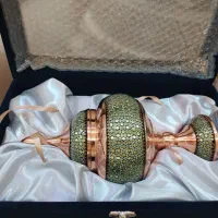 شکلات خوری خاتم کاری مسی اندازه 27 سانتیمتر