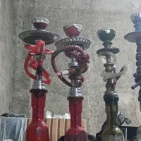 قلیان فلزی همه دو سیب