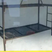 تخت دوطبقه فلزی جنس سنگین رنگ کوره‌ ای