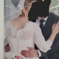 لباس عروس سایز ۳۸ دانتل ترک